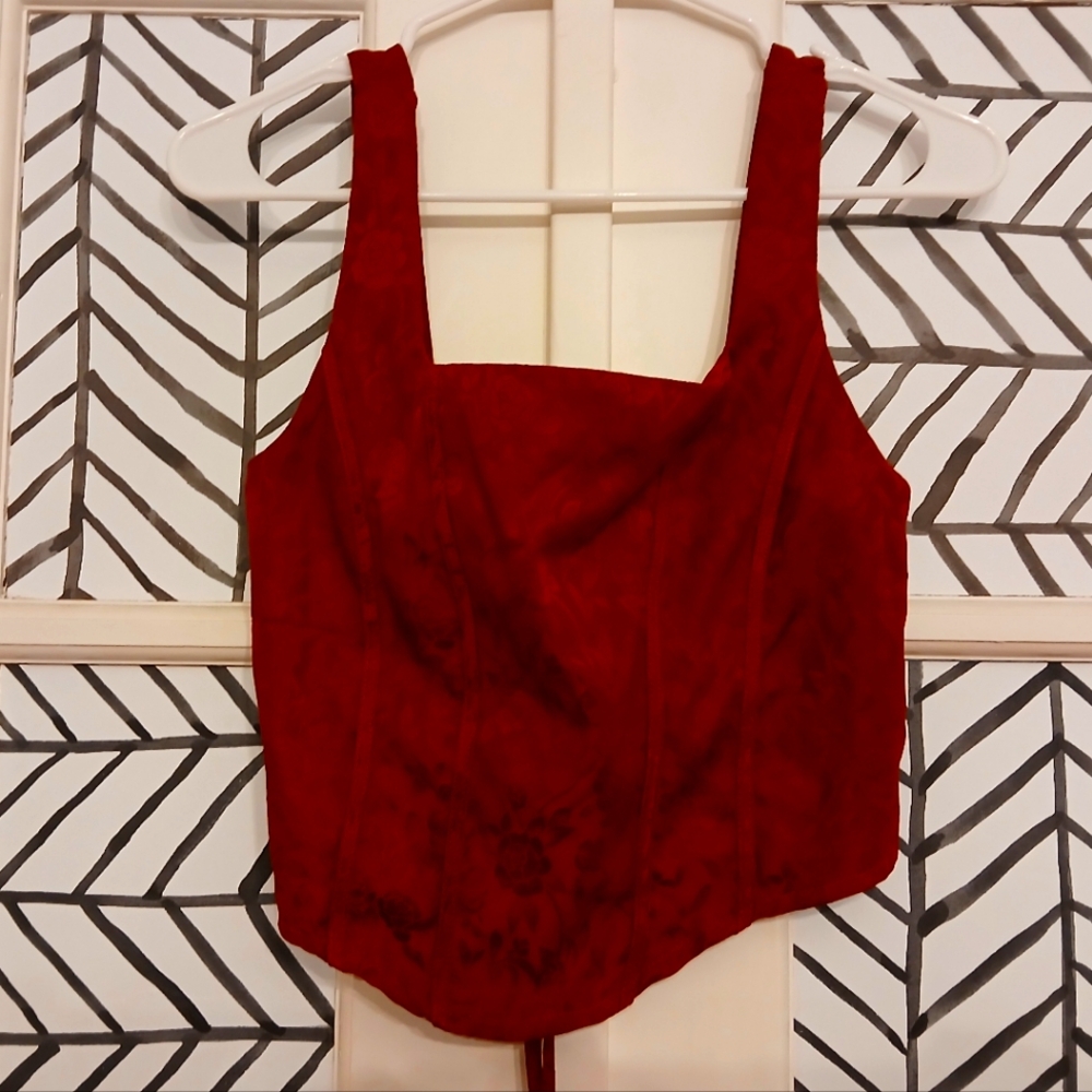 Cider corset crop top
